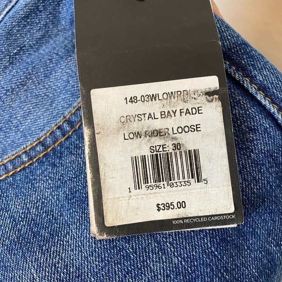 Re/Done Low Rider Loose Jeans in Crystal Bay Fade - Picture 7 of 9